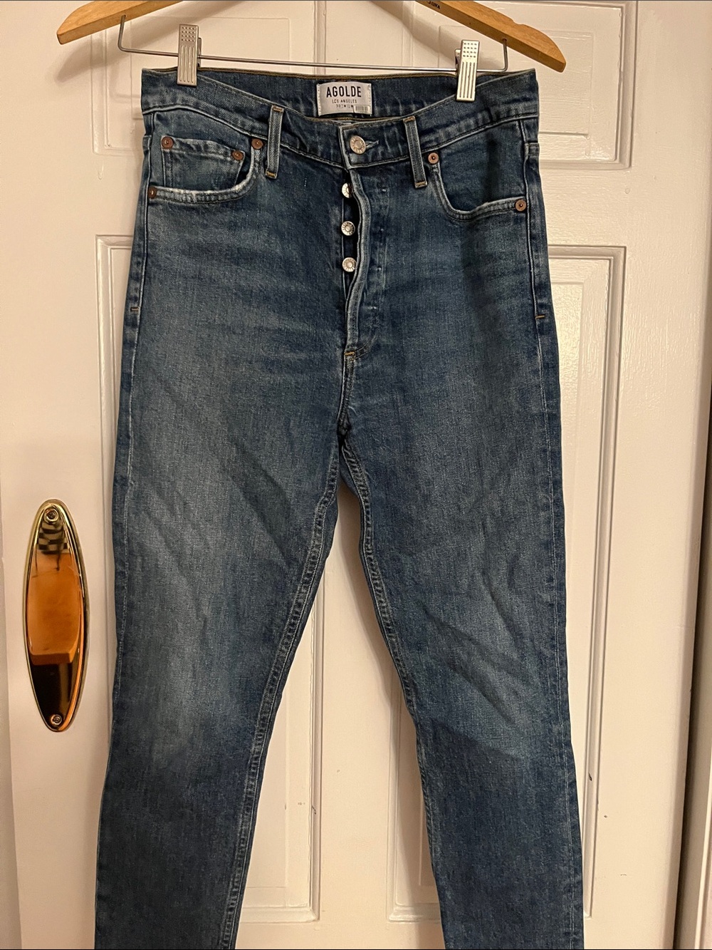 AGOLDE women’s jeans Blue Button-Fly 27
